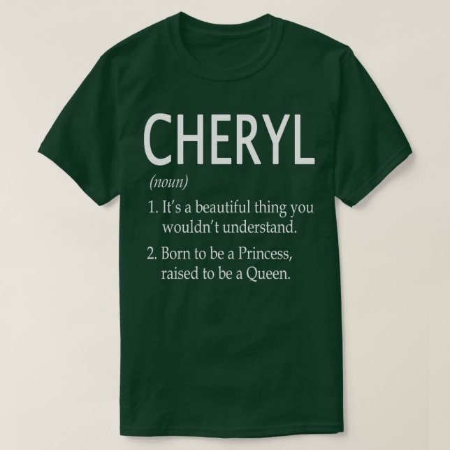 Camiseta Cheryl Name Gift 64 (Frente do Design)