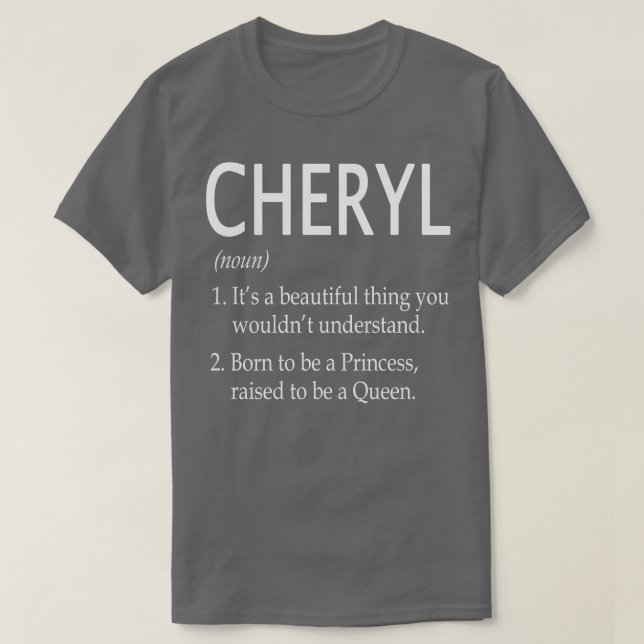 Camiseta Cheryl Name Gift 96 (Frente do Design)