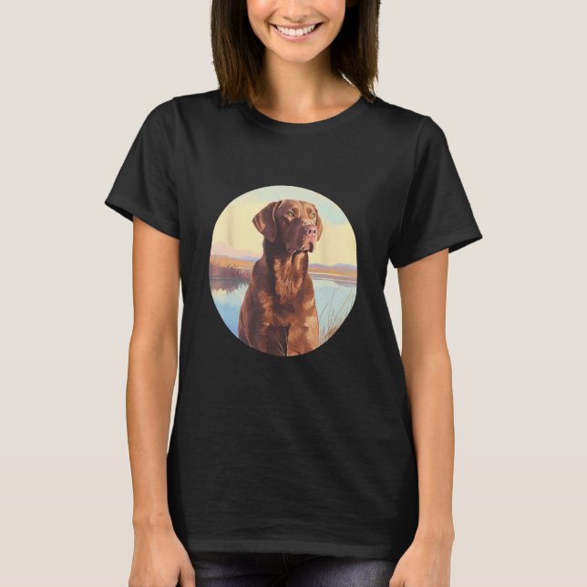 Camiseta Chesapeake Bay Retriever Dog Cute Dog Breed (Frente)
