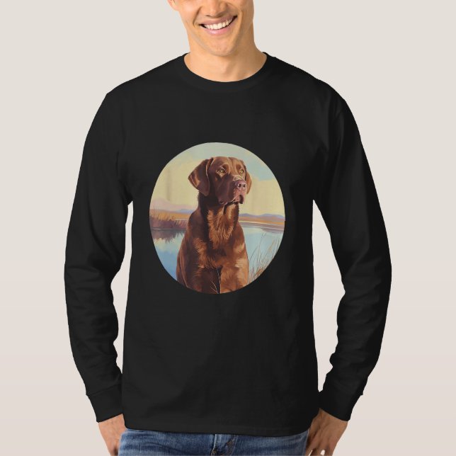 Camiseta Chesapeake Bay Retriever Dog Cute Dog Breed (Frente)