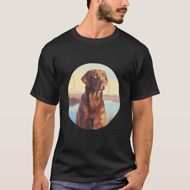 Camiseta Chesapeake Bay Retriever Dog Cute Dog Breed (Frente)