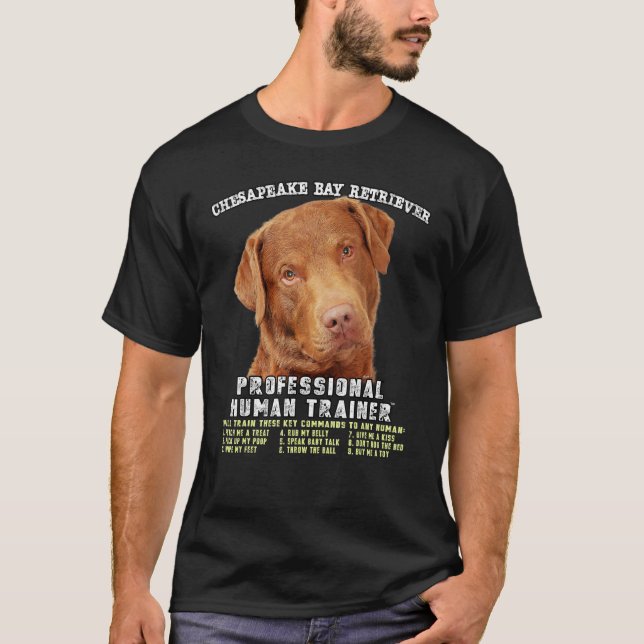 Camiseta Chesapeake Bay Retriever Professional Human Traine (Frente)