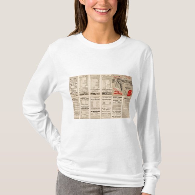 Camiseta Chesapeake da página do texto e relé de Ohio (Frente)