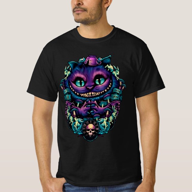 Camiseta Cheshire Cat Alice No País Das Maravilhas (Frente)