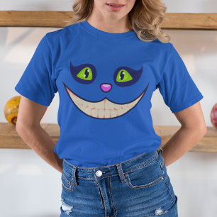 Camiseta Cheshire Cat Face Halloween Figurume Mulheres