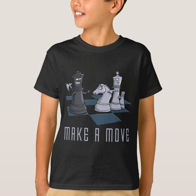 Camiseta chess, a make move (Frente)
