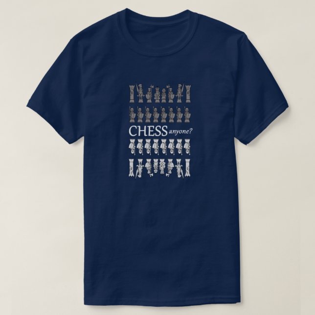 Camiseta Chess alguém? (Frente do Design)