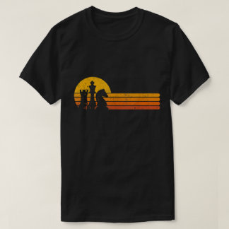 Camiseta Chess and German Shepherd Retro Design