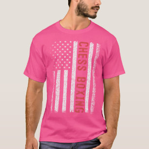 Camiseta Chess Boxing American Flag 4 De Julho Boxer Novel