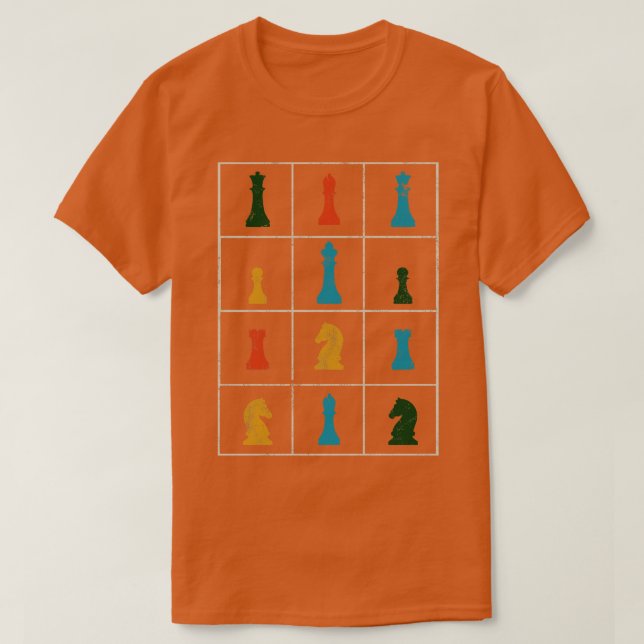 Camiseta Chess Chessboard Chess Player (Frente do Design)