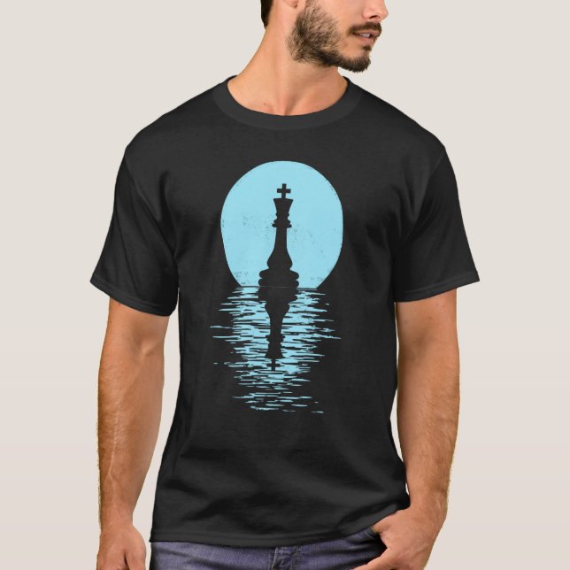 Camiseta Chess Club Game King Queen Horse chess piece men + (Frente)