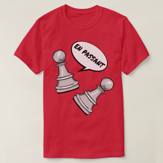 Camiseta Chess en passant (Frente do Design)