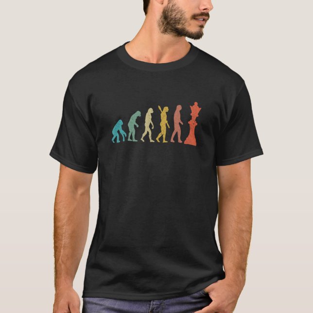 Camiseta Chess Evolution Chessmaster Love Tocar Xadrez (Frente)