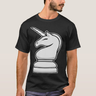Camiseta Chess Figure I White Horse Springer Unicorn