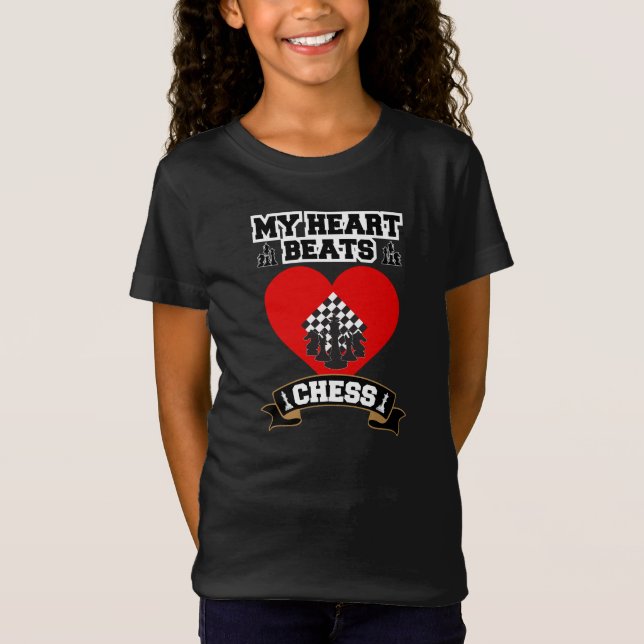 Camiseta Chess Hearts Strategy Game Love Passion (Frente)
