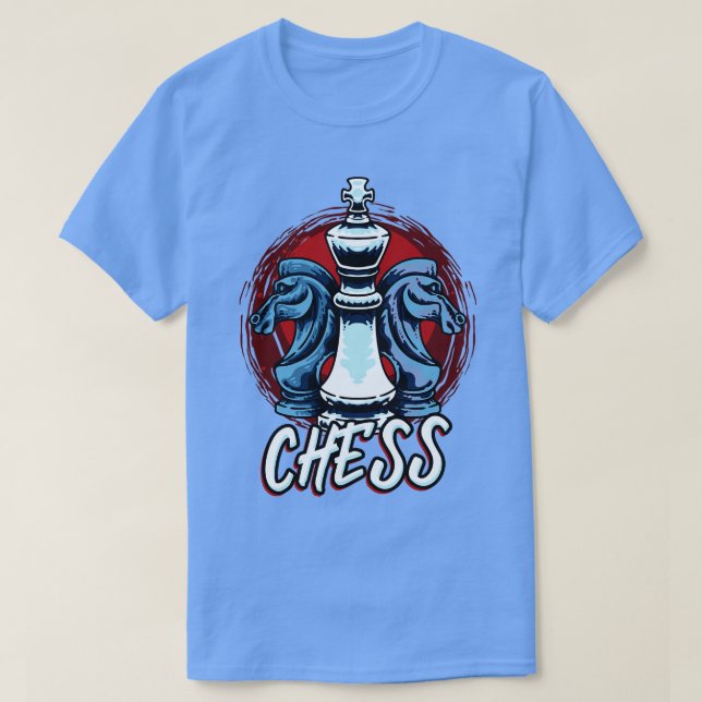 Camiseta Chess Knight King Chess Players (Frente do Design)