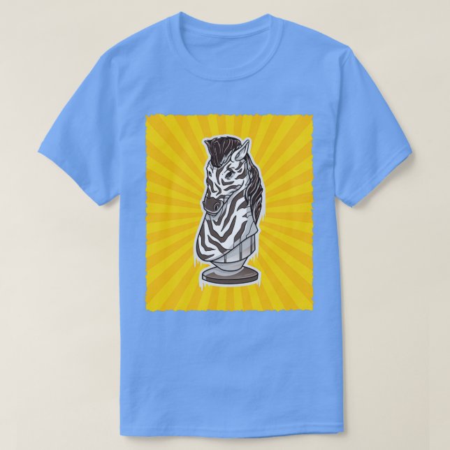 Camiseta Chess Knight Zebra (Frente do Design)