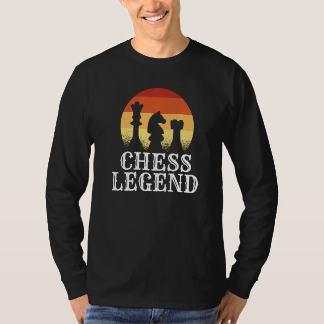 Camiseta Chess Legend Chess Pedaços Chess (Frente)