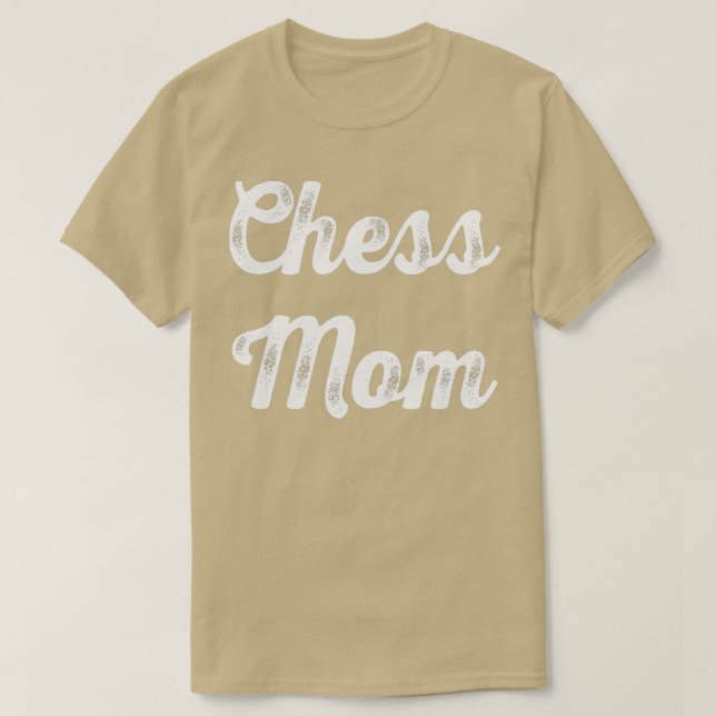 Camiseta Chess Mãe Engraçada Mãe Xadrez Deu à Mãe 39s Dia (Frente do Design)