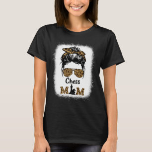 Camiseta Chess Mamãe Sangrou Leopardo Imprime Mulheres Ches