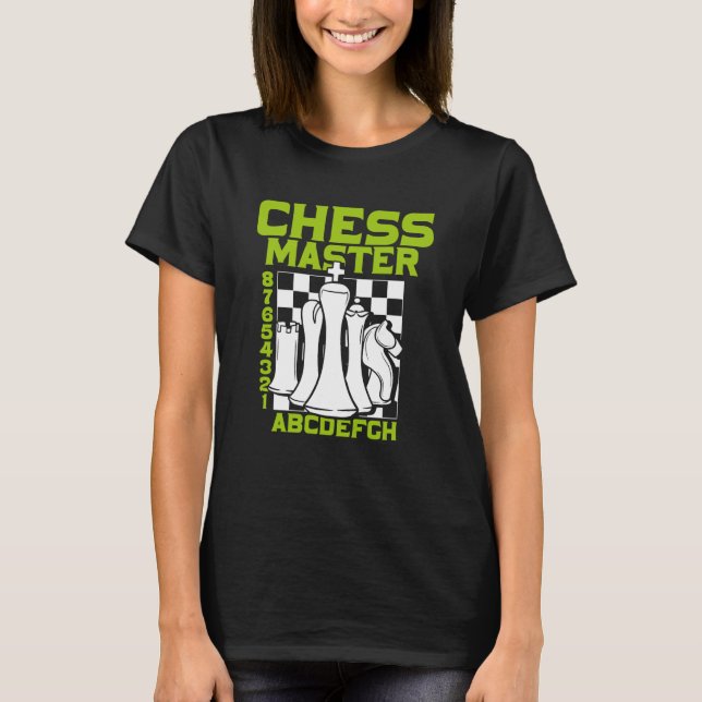 Camiseta Chess Master Chess Board Pieces Checkmate Grandmas (Frente)