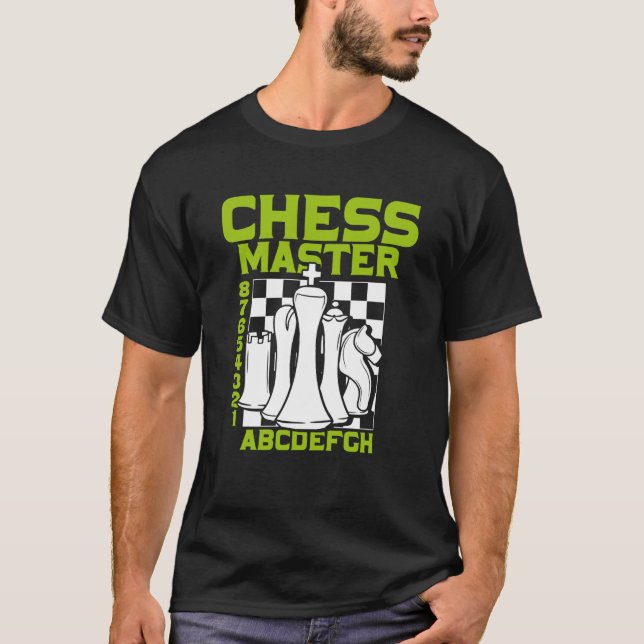 Camiseta Chess Master Chess Conselho Peças Checkmate Avó (Frente)