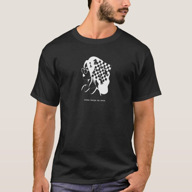 Camiseta Chess Me Mantém Sano (Frente)