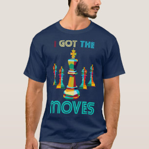 Camiseta Chess Move o Xadrez de Estratégia do Jogo do Conse