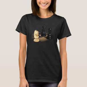 Camiseta Chess Para Crianças De Xadrez Meninas Meninas Joga