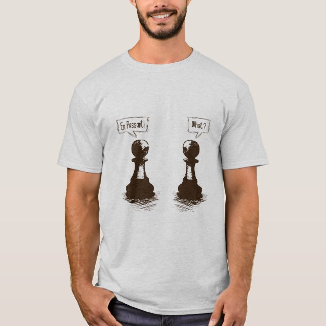 Camiseta Chess Pawns - En Passant! O quê? (Frente)