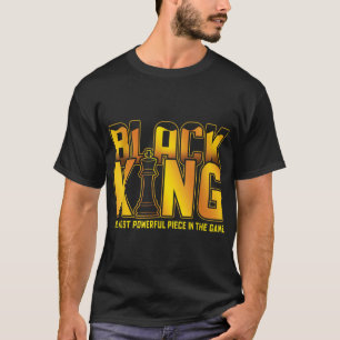 Camiseta Chess Piece Black Pride Black King História Negra