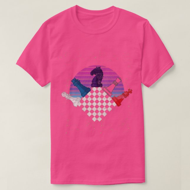 Camiseta Chess Pieces Chessboard Checkmate Chess (Frente do Design)