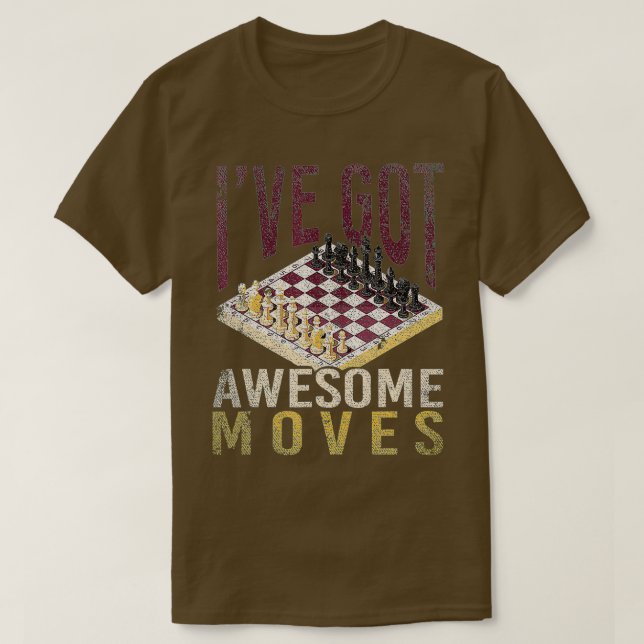 Camiseta Chess Player Board Games Chessman Chess  (Frente do Design)