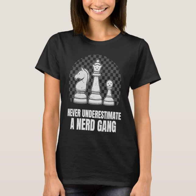 Camiseta Chess Player Chess Club Club I Gang Nerds Geeks (Frente)