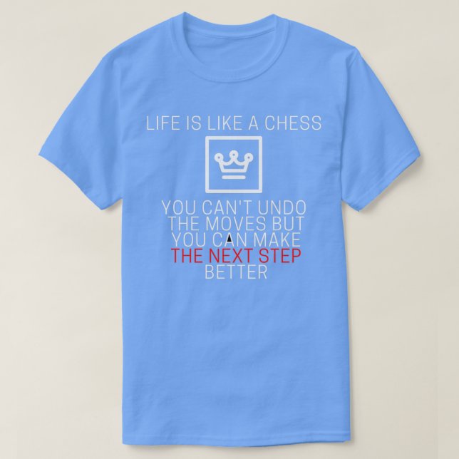 Camiseta Chess quote life is chess  (Frente do Design)