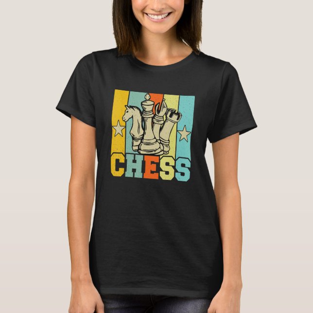 Camiseta Chess Retro Graphic Chess Player Checkmate Board G (Frente)