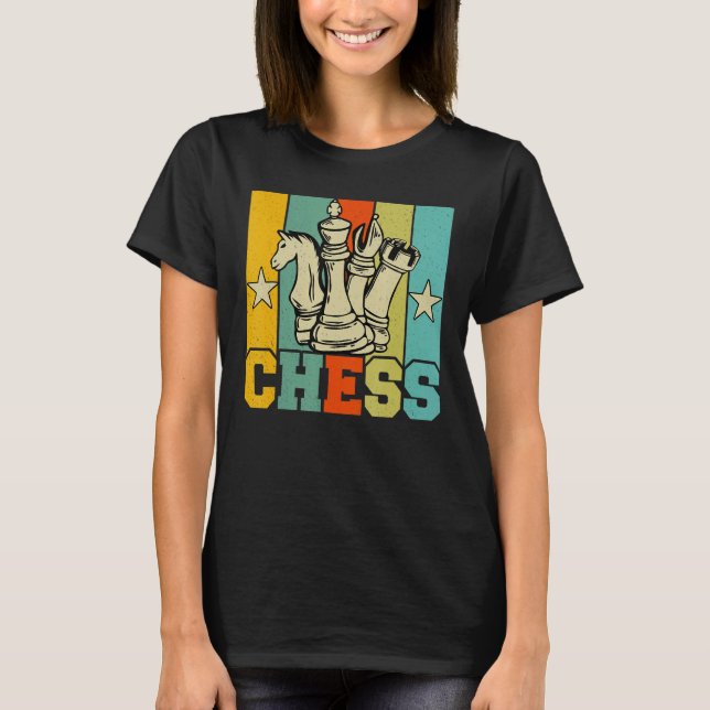 Camiseta Chess Retro Graphic Chess Player Checkmate Board G (Frente)