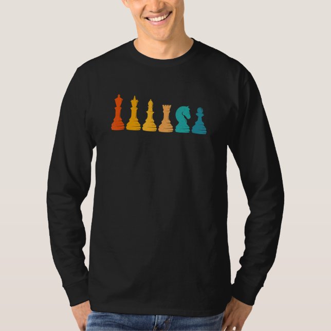 Camiseta Chess Retro Graphic Chess Player Checkmate Board G (Frente)