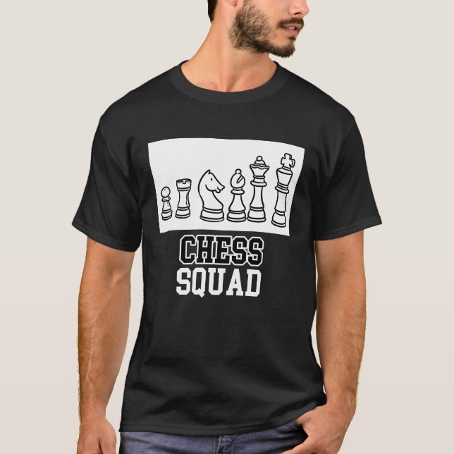 Camiseta Chess Squad  Quote Checkmate (Frente)