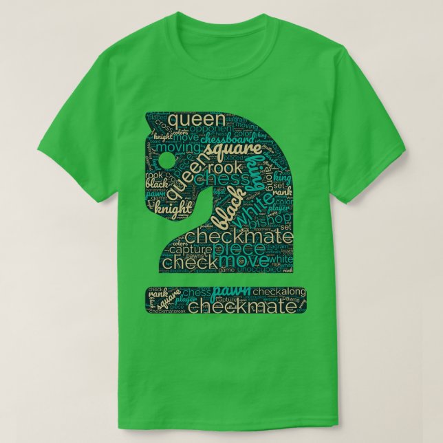 Camiseta Chess Wordcloud (Frente do Design)