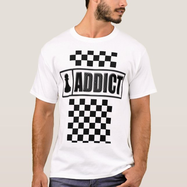 Camiseta ChessAddict w/board (Frente)