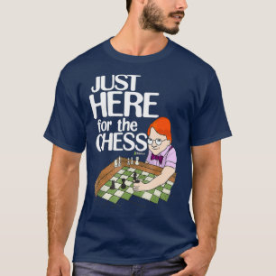 Camiseta Chesscom Acabou De Vir Para O Fã Engraçado Da Ne