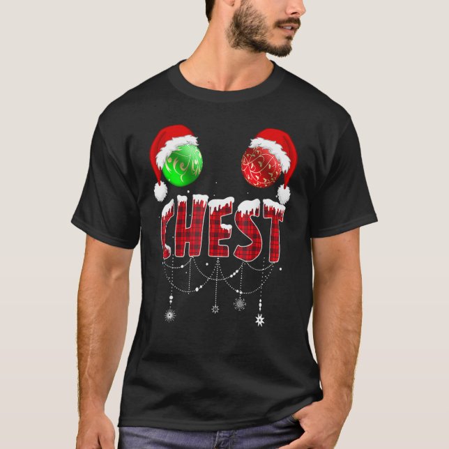 Camiseta Chest Nuts Christmas   Matching Couple Chestnuts (Frente)