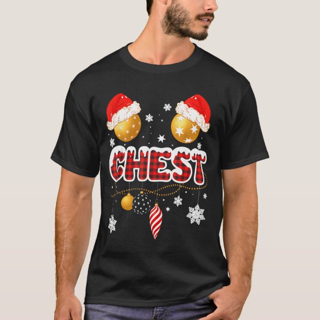 Camiseta Chest Nuts Christmas Matching Couple Chestnuts  (Frente)