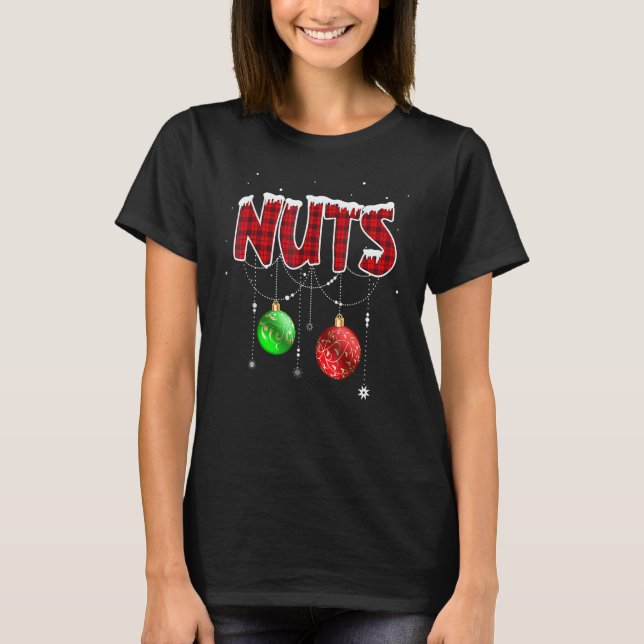 Camiseta Chest Nuts Christmas   Matching Couple Chestnuts 5 (Frente)