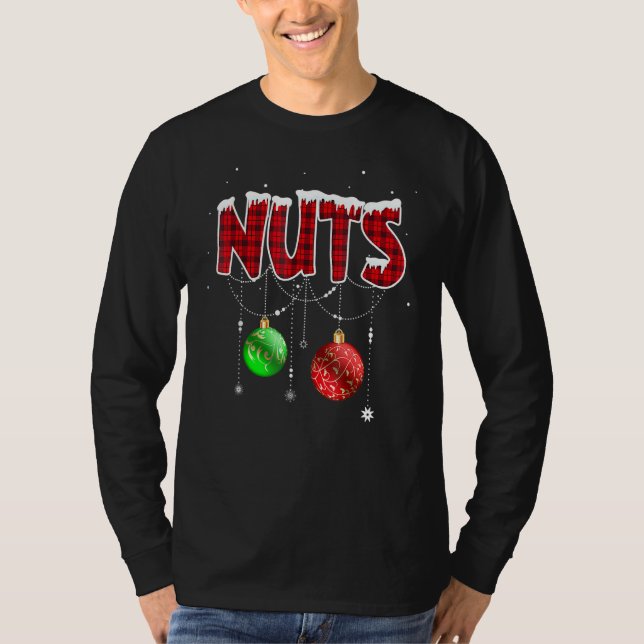 Camiseta Chest Nuts Funny Matching Chestnuts Christmas Coup (Frente)