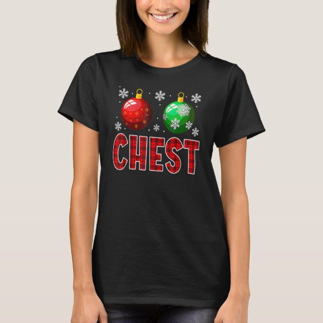 Camiseta Chest Nuts Matching Chestnuts  Christmas Couples C (Frente)