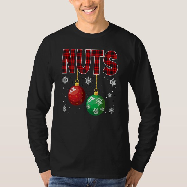 Camiseta Chest Nuts Matching Chestnuts Christmas Couples Nu (Frente)