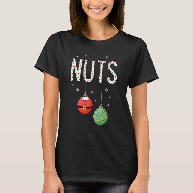 Camiseta Chest Nuts Matching  Christmas Couples Chestnuts (Frente)
