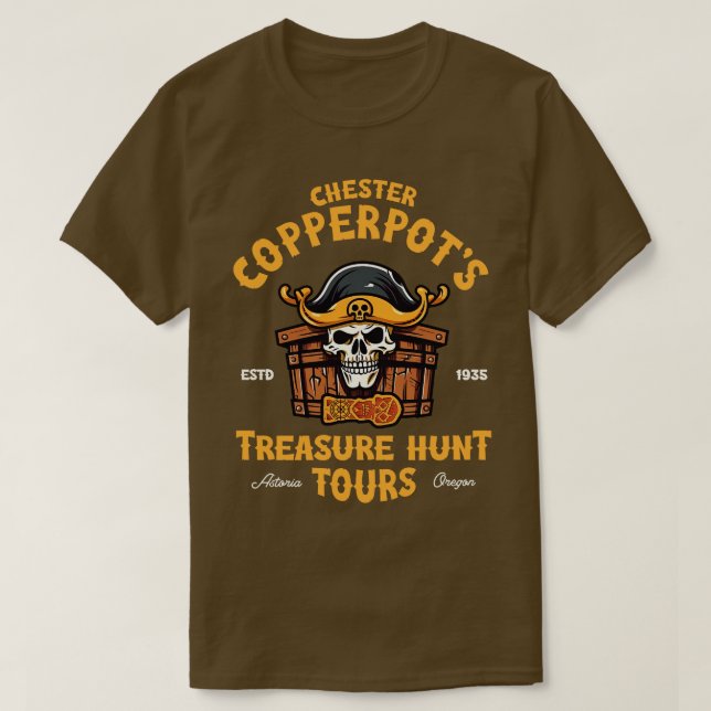 Camiseta Chester Copperpots Treasure Hunt 1 (Frente do Design)